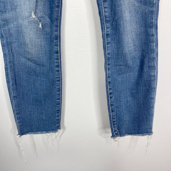 Gap Womens Size 28 R True Skinny Ankle Jeans Medium Indigo Wash Cotton Stretch - Picture 4 of 13